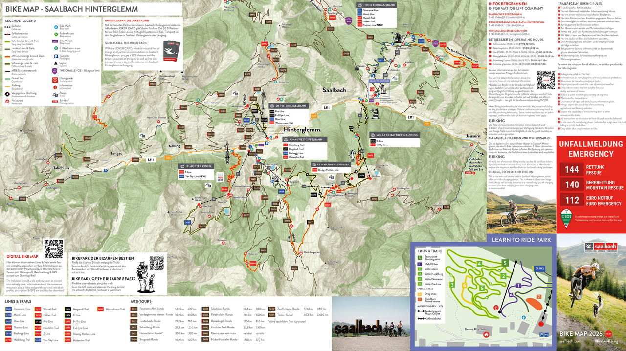 Bikemap Saalbach-Hinterglemm
