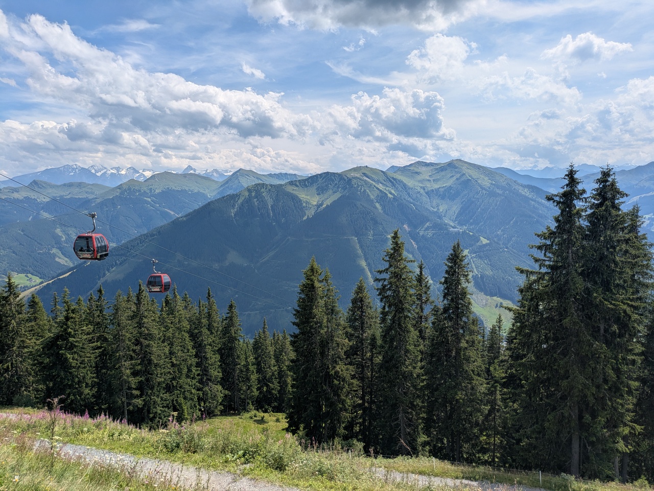 Blick auf die Kohlmaisbahn bergab