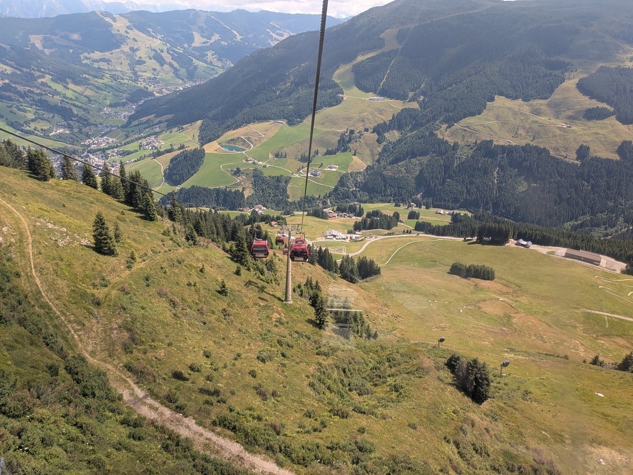 Blick lift rückwärts